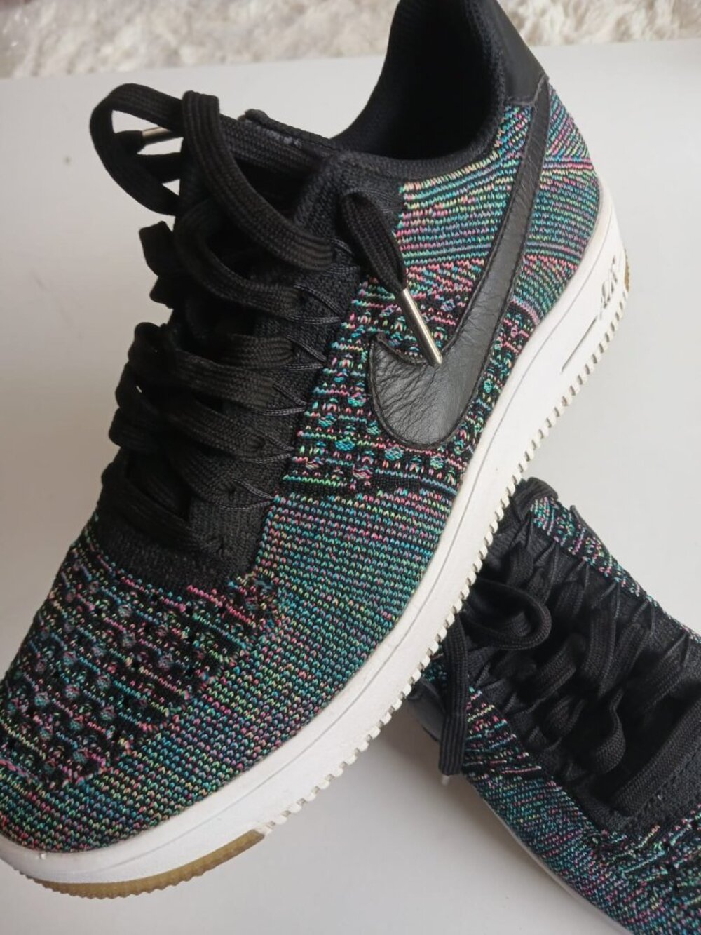 Nike Air Force 1 Ultra Flyknit Low Multicolor Black Men's Size 9 817419-002